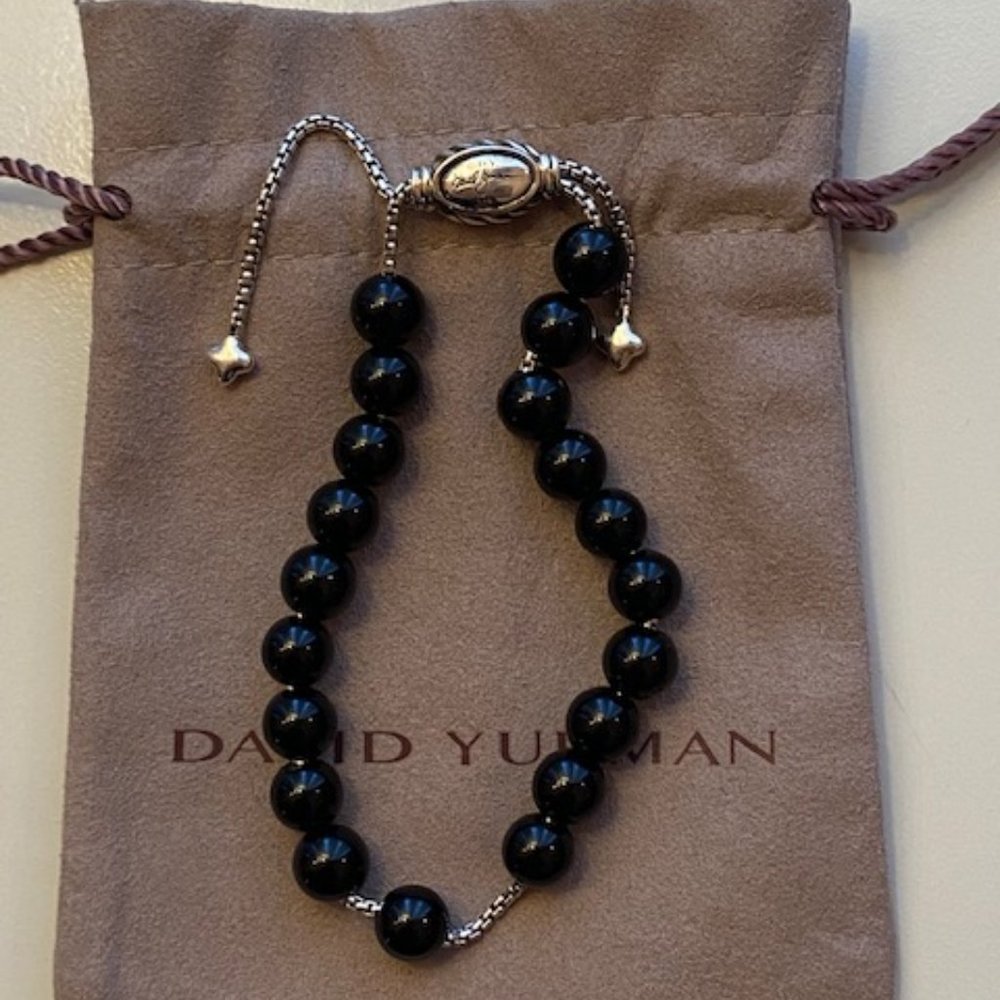 David Yurman Spiritual Bead Bracelet Black Onyx